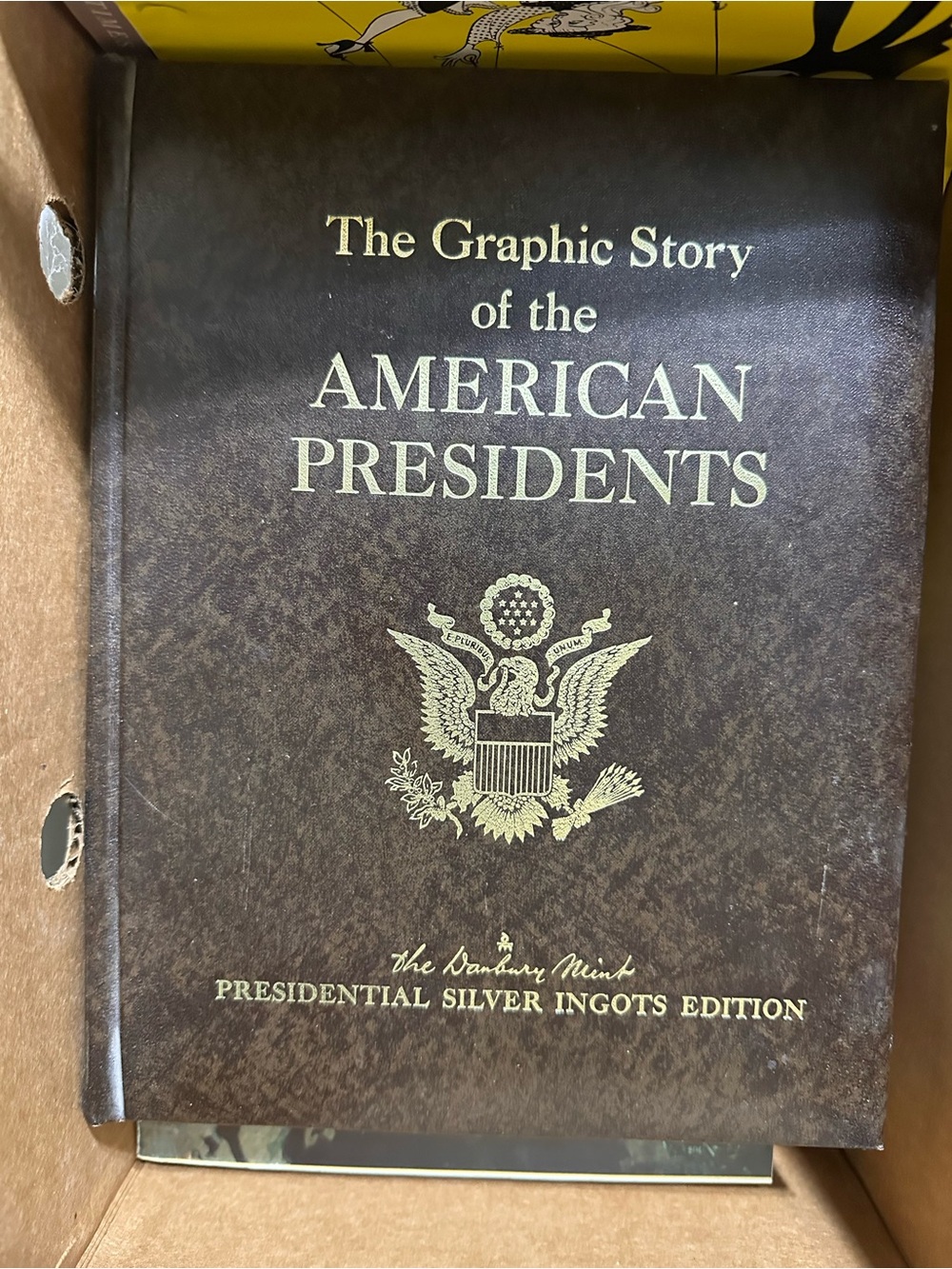 The Graphic Story of the American Presidents — Brown Hardcover Collector Book